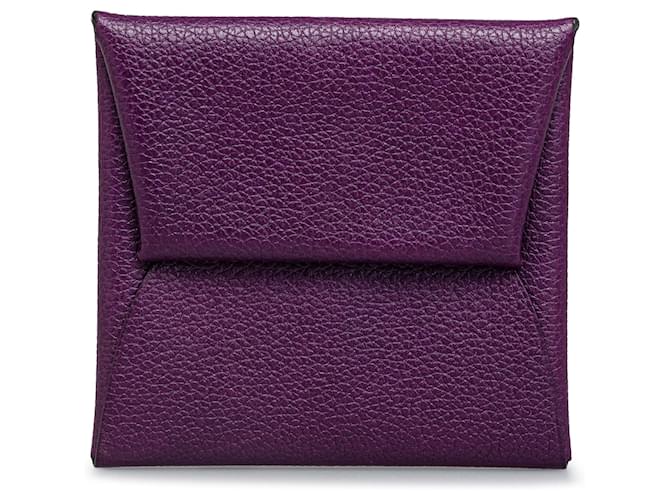 Hermès Purple Hermes Evercolor Bastia Coin Pouch Leather  ref.1268466