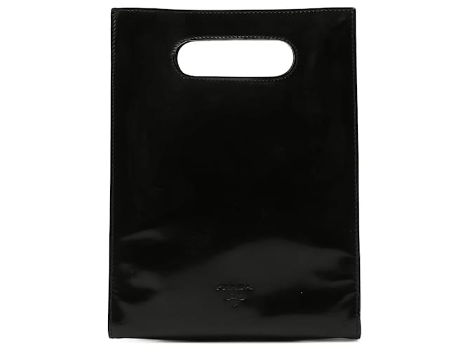 PRADA Handbags Patent leather Black Re-Edition 1995  ref.1268492