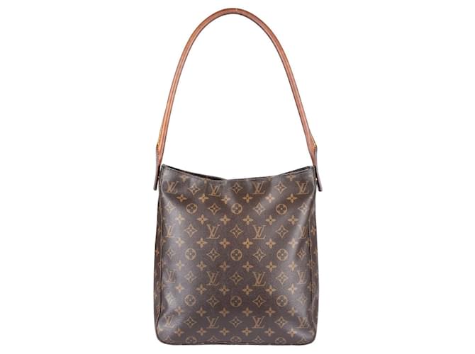 Louis Vuitton Canvas Monogram Looping GM Shoulder Bag Brown Cloth  ref.1268508