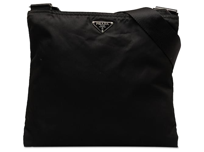 Black Prada Tessuto Crossbody Cloth  ref.1268545