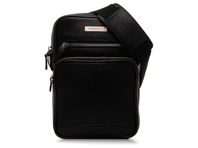 Black Burberry Leather Crossbody Bag  ref.1268578