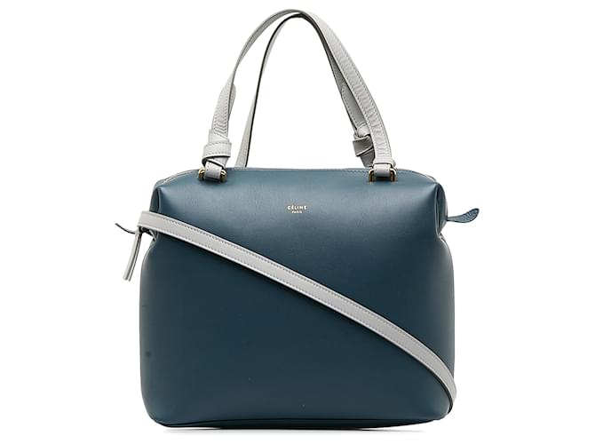 Céline Blue Celine Small Soft Cube Bag Satchel Leather  ref.1268587