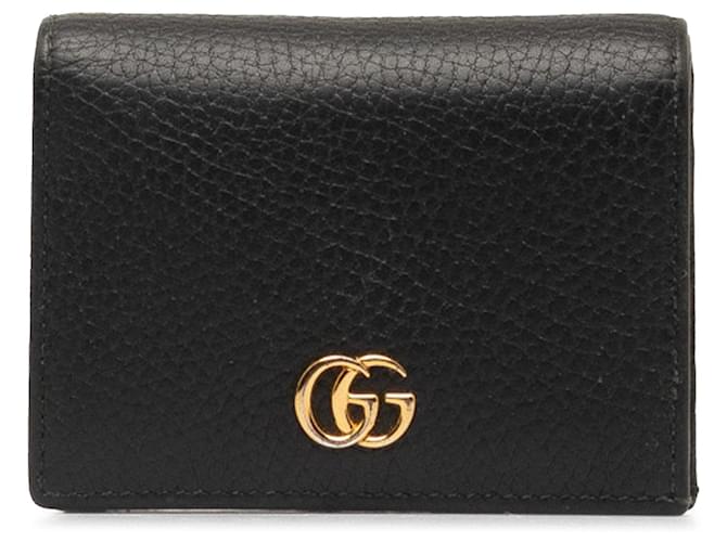 Black Gucci GG Marmont Leather Card Holder  ref.1268619