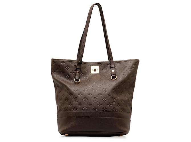 Brown Louis Vuitton Monogram Empreinte Citadine PM Tote Bag Leather  ref.1268646