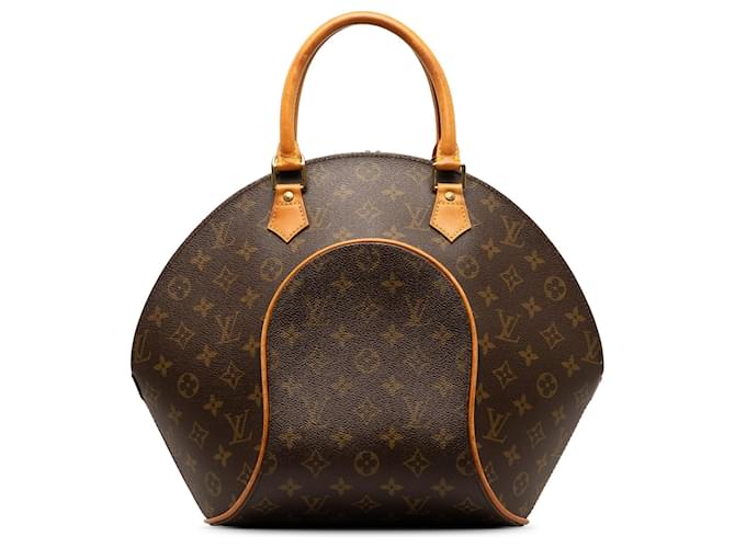 Brown Louis Vuitton Monogram Ellipse MM Handbag Leather  ref.1268734