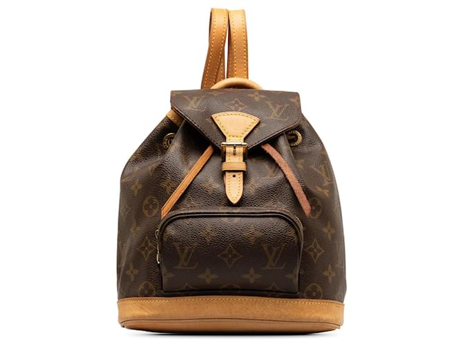 Sac à dos marron Louis Vuitton Monogram Mini Montsouris Toile  ref.1268750