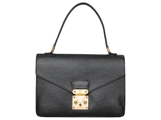 Louis Vuitton Epi Leather Concrede Bag Black Cloth  ref.1268852