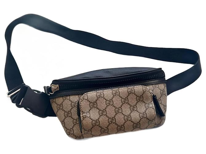 Gucci Sacoches homme Cuir Beige  ref.1268899
