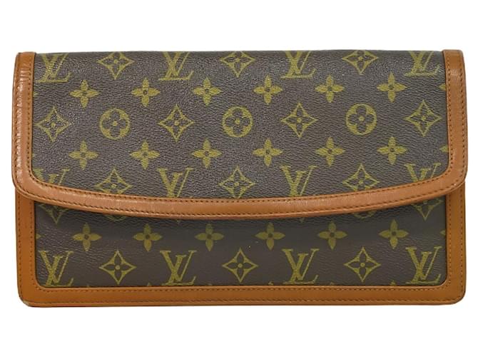 Louis Vuitton Pochette Dame Brown Cloth  ref.1268903