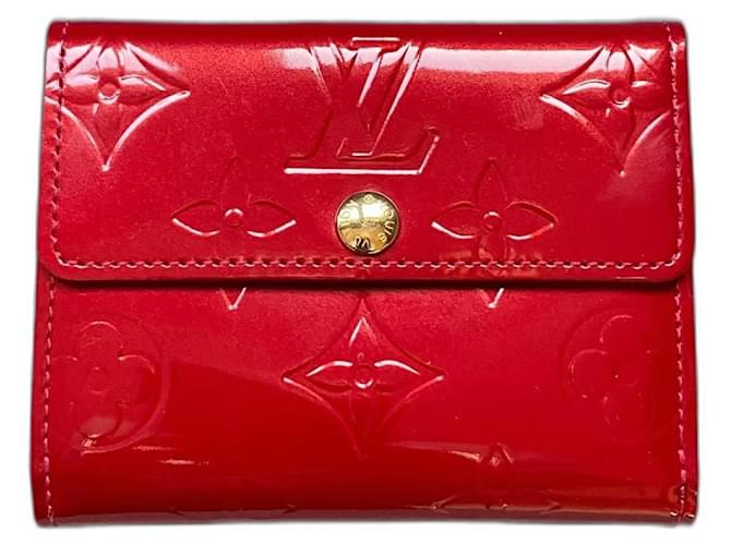Louis Vuitton Wallets Dark red Patent leather  ref.1268904