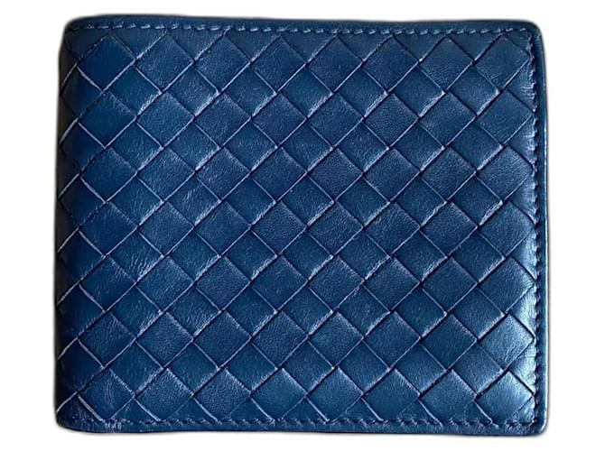 Bottega Veneta Wallets Small accessories Blue Leather  ref.1268905