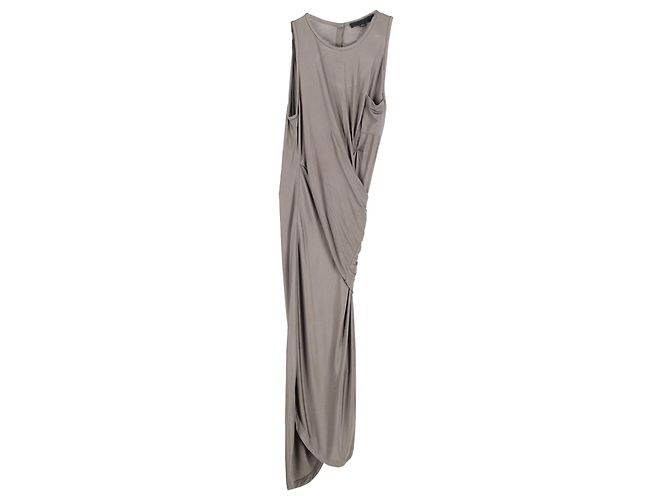 Asymmetrisches Midi-Kleid von Alexander Wang aus grüner Viskose