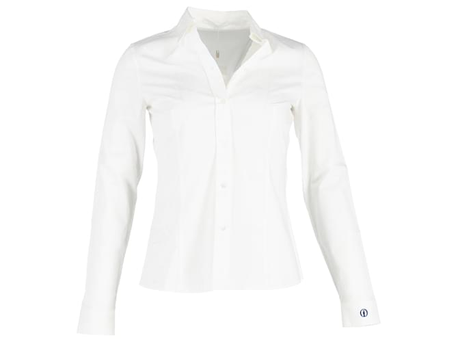 Hugo Boss Camisa con botones Boss en algodón blanco  ref.1268939