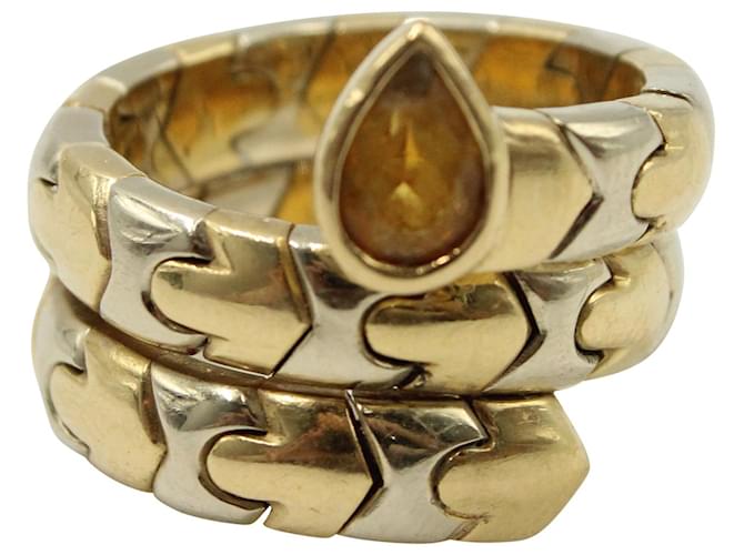 Bulgari Bvlgari Serpenti Wrap Ring in 18K Gold Golden Metallic Metal  ref.1268941