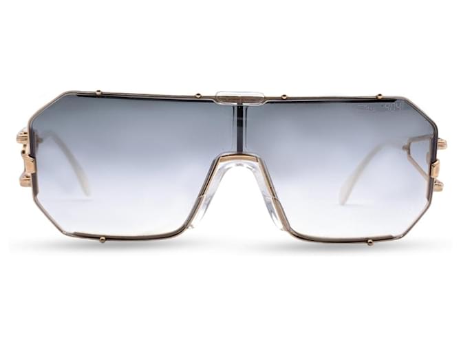 Autre Marque Gold Metal Sunglasses Mod. 904 Col 97 125 mm with Extra Lens Golden  ref.1268960