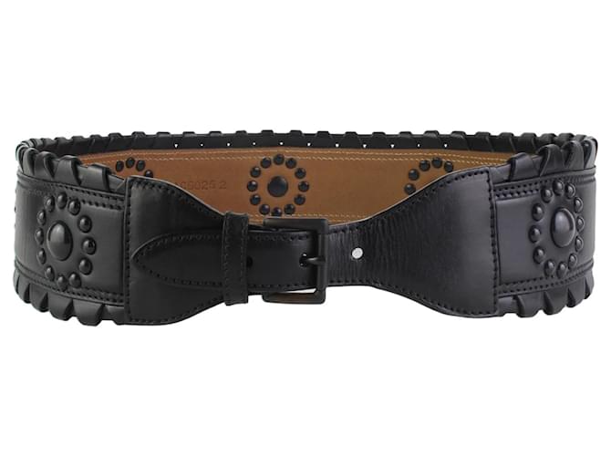 Alaïa Alaia Studded Leather Waist Belt Black  ref.1269029