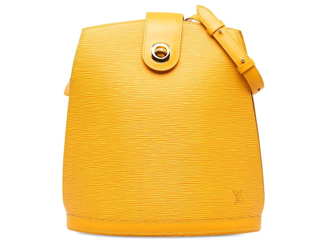 Louis Vuitton Amarelo Epi Cluny Couro  ref.1269052
