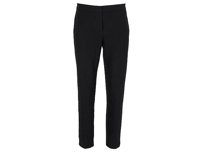 Tommy Hilfiger Womens Slim Fit Trousers Black Polyester  ref.1269116