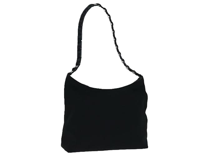 Salvatore Ferragamo Chain Shoulder Bag Nylon Black Auth 67155  ref.1269189
