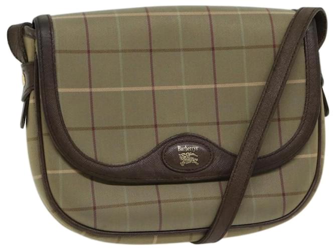 Autre Marque Burberrys Nova Check Shoulder Bag Canvas Beige Auth bs12210 Cloth  ref.1269232