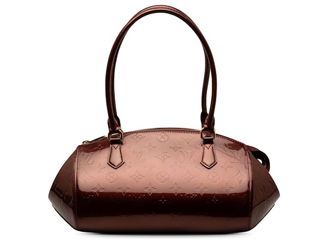 Red Louis Vuitton Monogram Vernis Sherwood PM Shoulder Bag Leather  ref.1269427