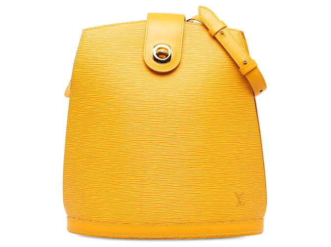 Bolsa de ombro Louis Vuitton Epi Cluny amarela Amarelo Couro  ref.1269432