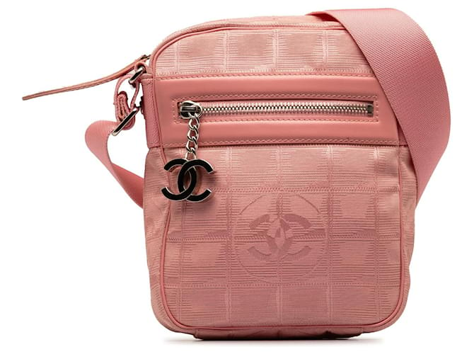 Pink Chanel New Travel Line Crossbody Leather  ref.1269466