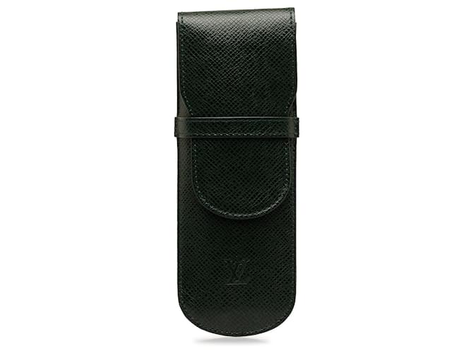 Green Louis Vuitton Taiga Etui Pen Case Leather  ref.1269501