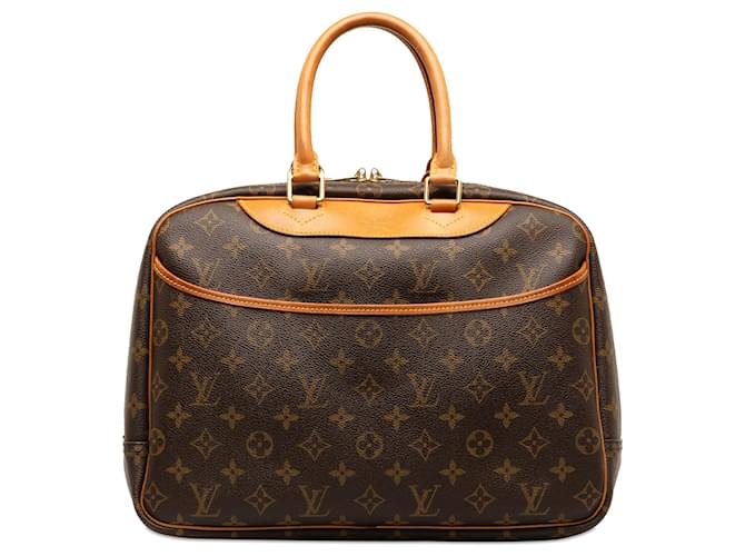 Brown Louis Vuitton Monogram Deauville Handbag Leather  ref.1269520