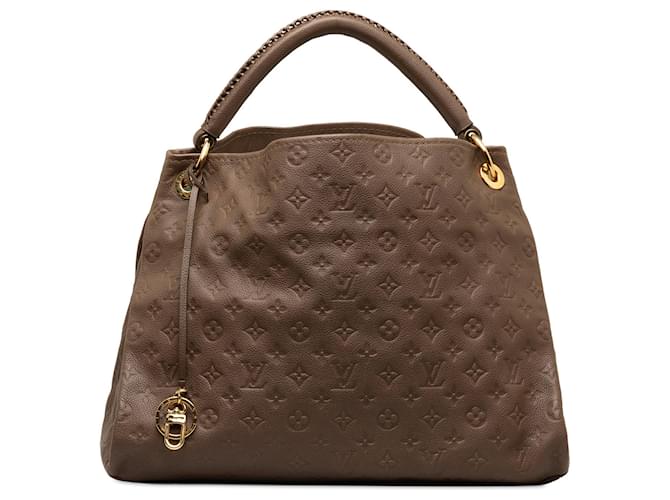 Brown Louis Vuitton Monogram Empreinte Artsy MM Hobo Bag Leather  ref.1269521