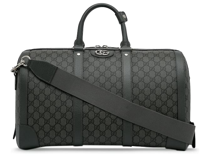 Kleine, graue Gucci-Reisetasche „Savoy“ aus GG Supreme Leder  ref.1269523