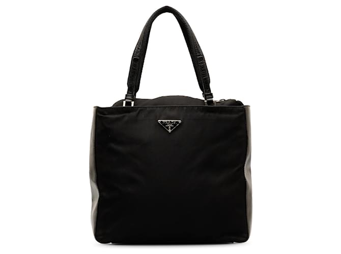 Black Prada Tessuto Handbag Leather  ref.1269569