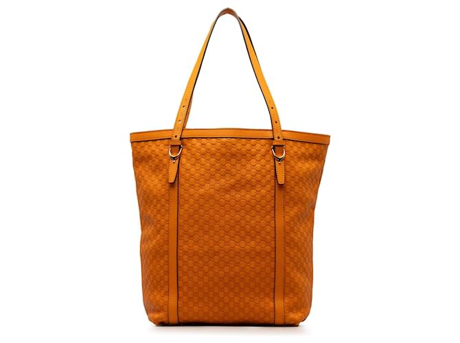 Orange Gucci Microguccissima Nice Tote Leather  ref.1269576