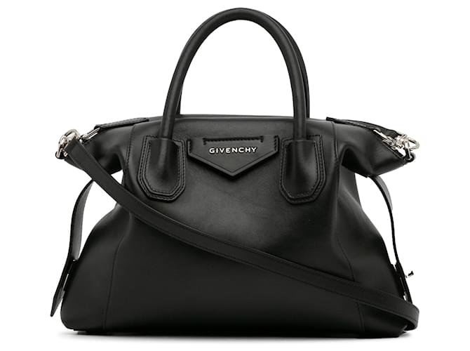 Black Givenchy Small Antigona Soft Satchel Leather  ref.1269609