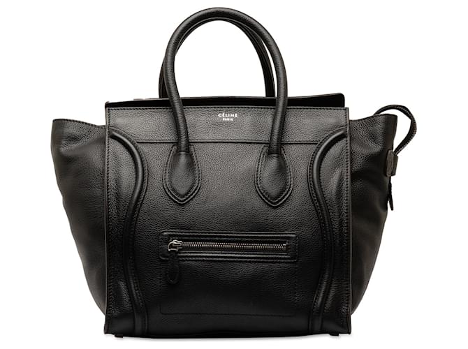 Céline Black Celine Mini Luggage Tote Leather  ref.1269680