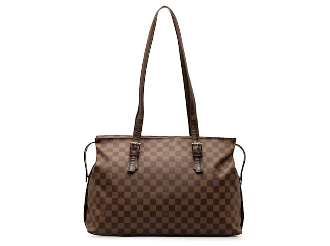 Brown Louis Vuitton Damier Ebene Chelsea Shoulder Bag Cloth  ref.1269695
