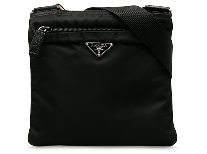 Black Prada Tessuto Crossbody Bag Cloth  ref.1269699
