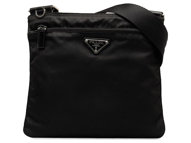 Bolsa Crossbody Prada Tessuto Preta Preto Lona  ref.1269739