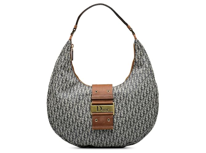 Hobo Dior Diorissimo Street Chic gris Cuir  ref.1269766