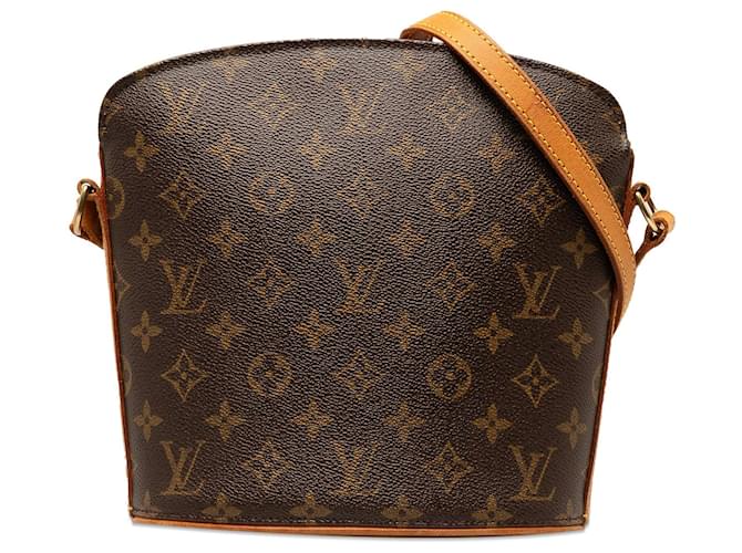 Brown Louis Vuitton Monogram Drouot Crossbody Bag Leather  ref.1269801