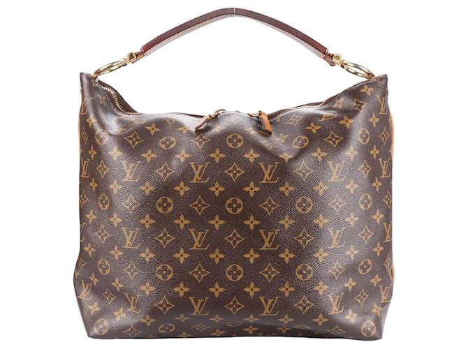 Louis Vuitton Canvas Monogram Artsy Sully Handbag Brown Leather  ref.1269805