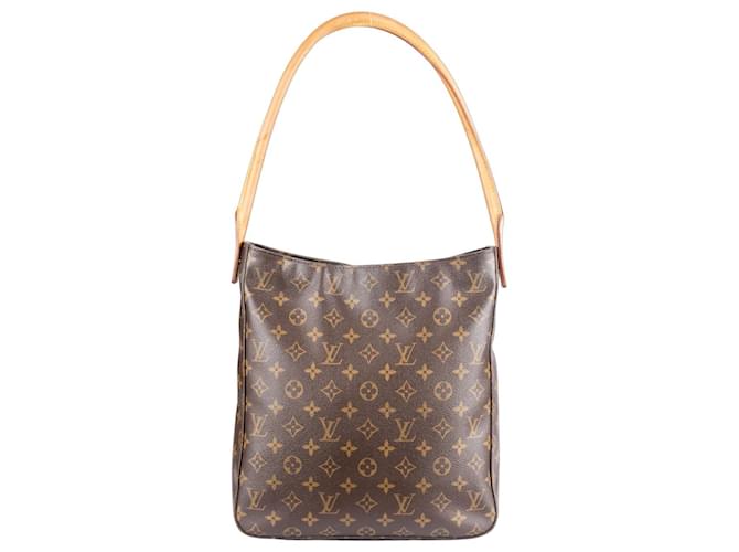 Louis Vuitton Canvas Monogram Looping GM Shoulder Bag Brown Leather  ref.1269824