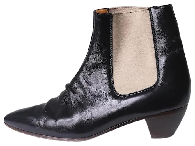 Céline Black leather ankle boots - size EU 38  ref.1269907