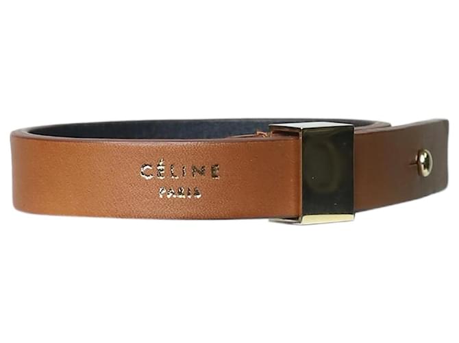 Céline Brown leather bracelet - size  ref.1269919