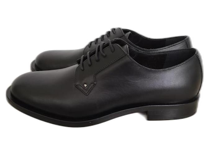Valentino Garavani Zapatos con cordones Negro Cuero  ref.1269924