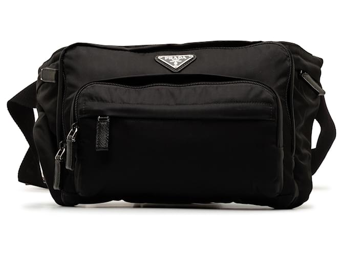 Prada Black Tessuto Belt Bag Nylon Cloth  ref.1269939