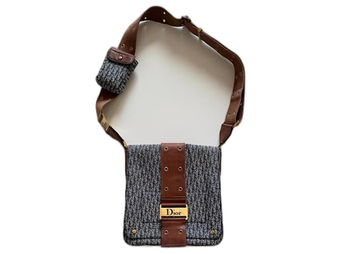 Christian Dior Handbags Brown Cloth  ref.1270024