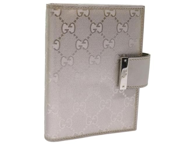 GUCCI GG implementation Day Planner Cover Silver 115240 auth 66845 Silvery  ref.1270039