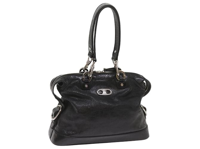 Céline CELINE Hand Bag Leather Black Auth 67072  ref.1270059