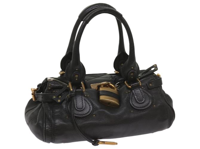 Chloé Chloe Paddington Shoulder Bag Leather Black Auth 66642  ref.1270068